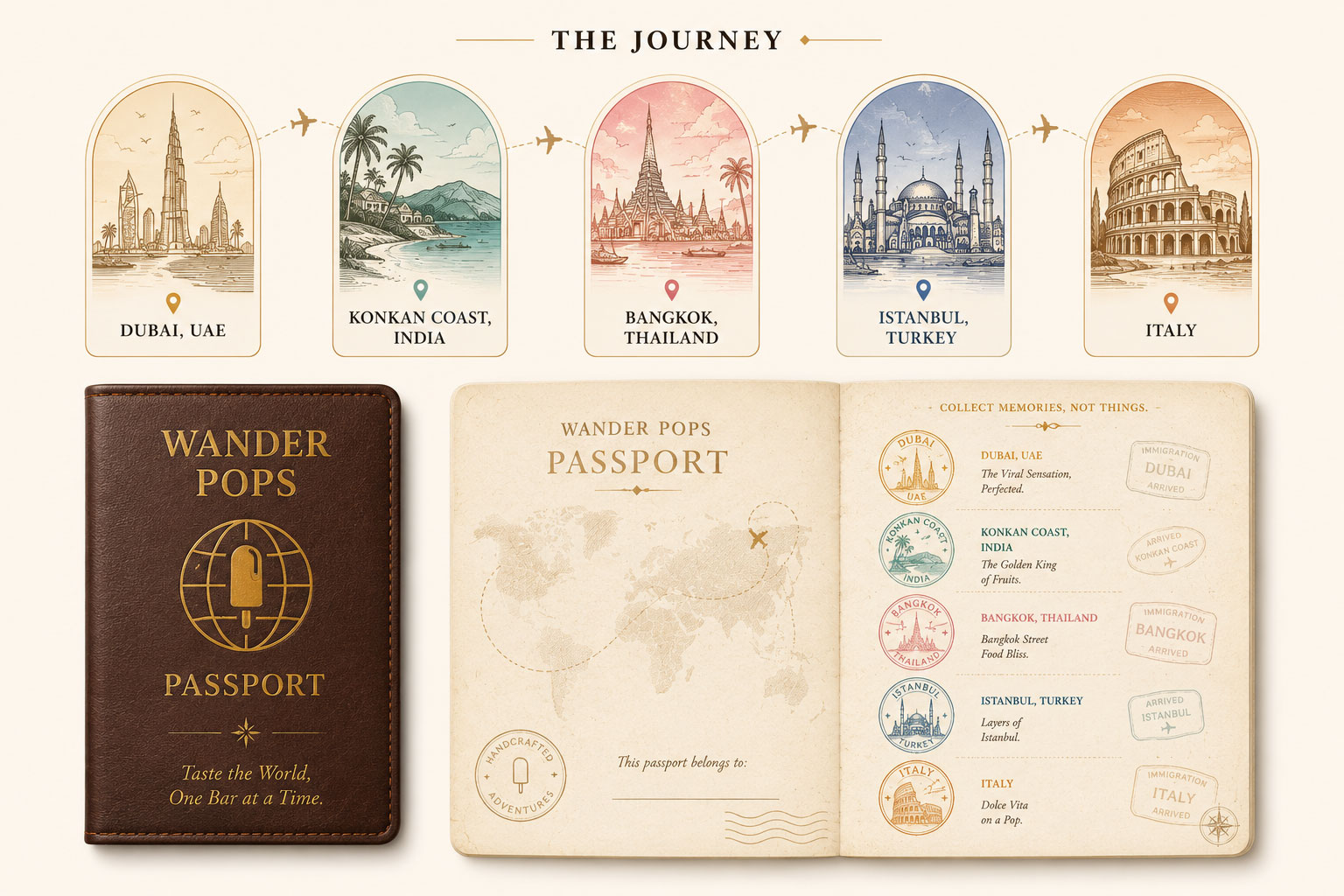 Dubai, UAE - the Burj Khalifa and Dubai skyline, illustrated